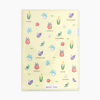 My Neighbor Totoro A4 Clear Folder - Vegetables
