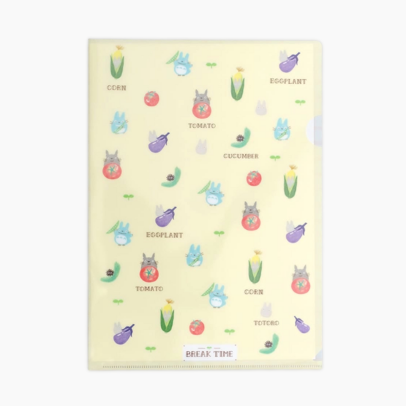 My Neighbor Totoro A4 Clear Folder - Vegetables