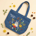 My Neighbor Totoro Embroidered Tote Bag - Flowers
