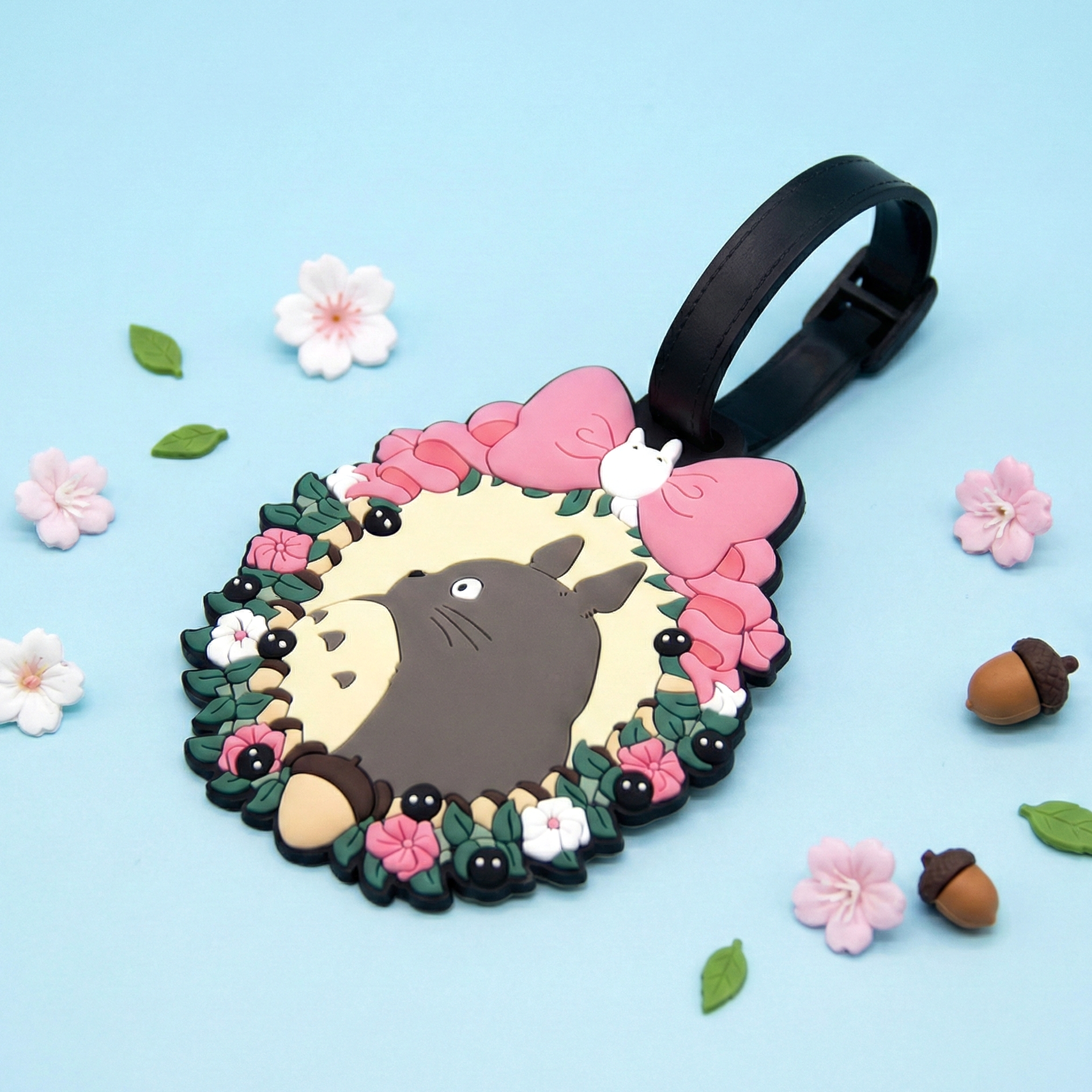 My Neighbor Totoro Travel Luggage Name Tag – Floral Frame