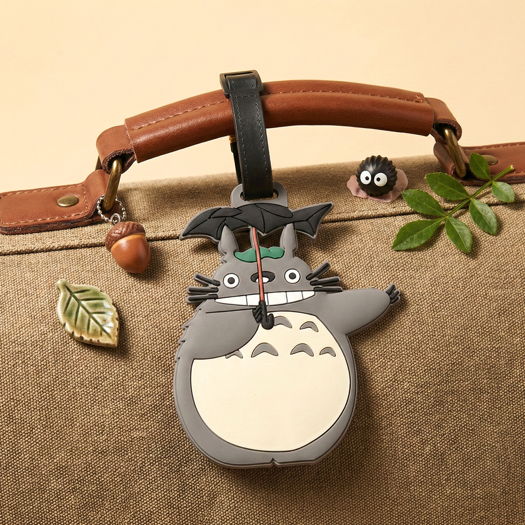 My Neighbor Totoro Travel Luggage Name Tag – Umbrella Ride