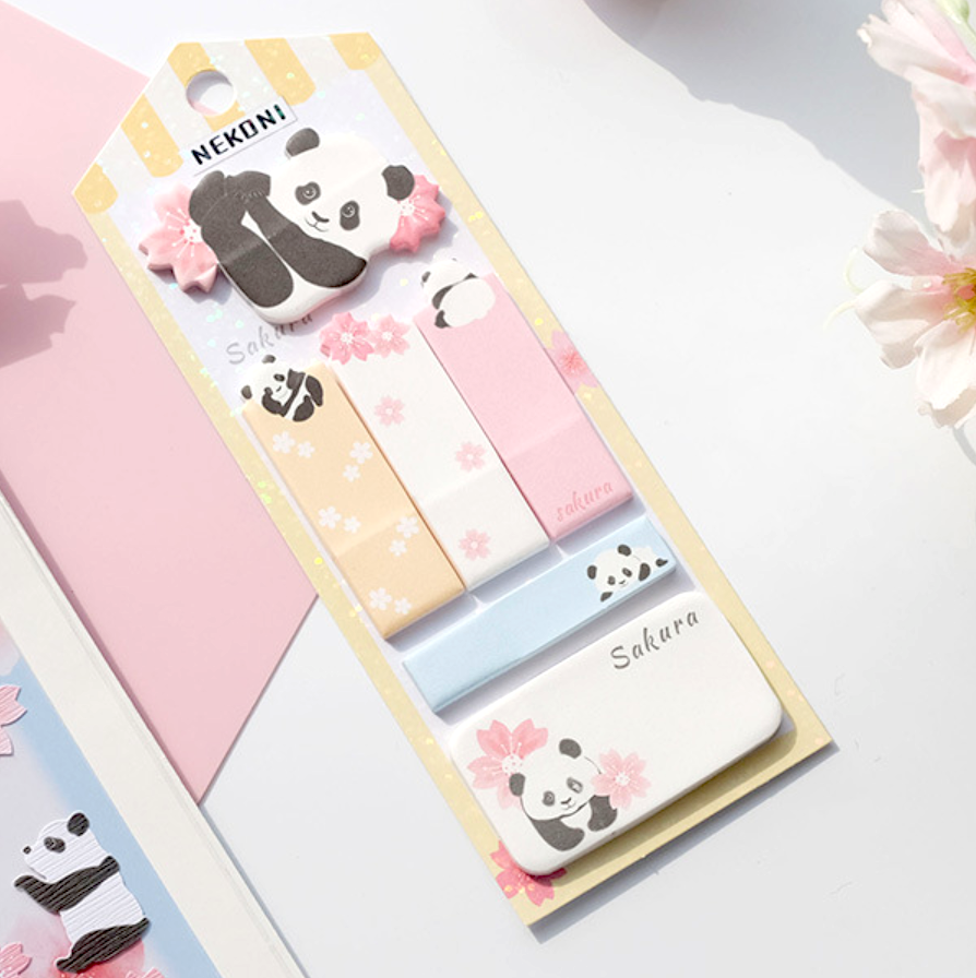 Nekoni Sakura & Animals Sticky Note Set
