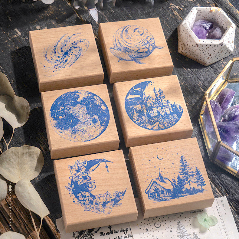 Nighttime Dreaming Wooden Stamps