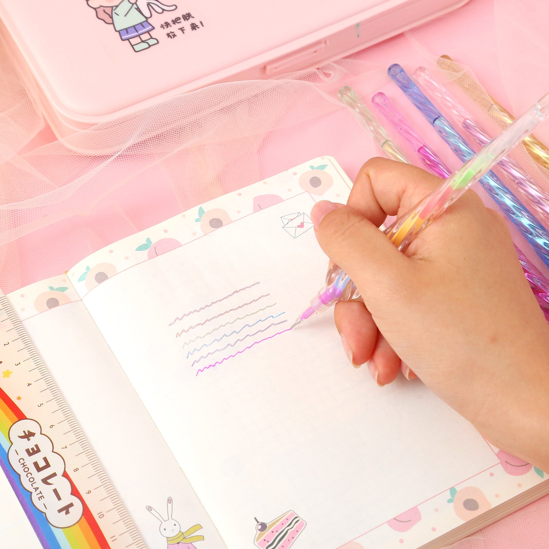 Crystal Swirl Glass Pens