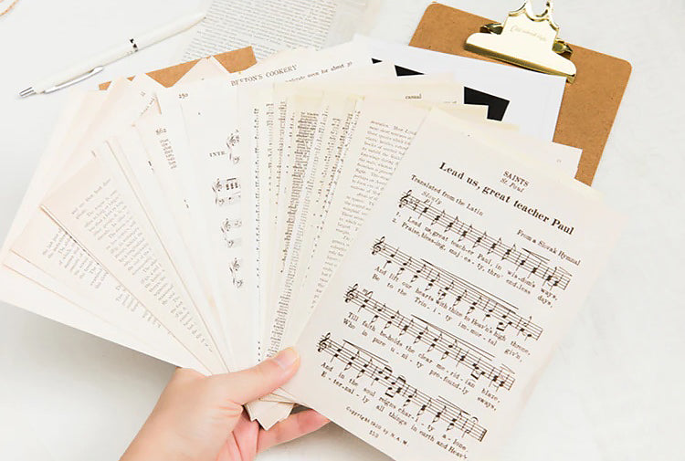 Old Book Pages Decorative Paper