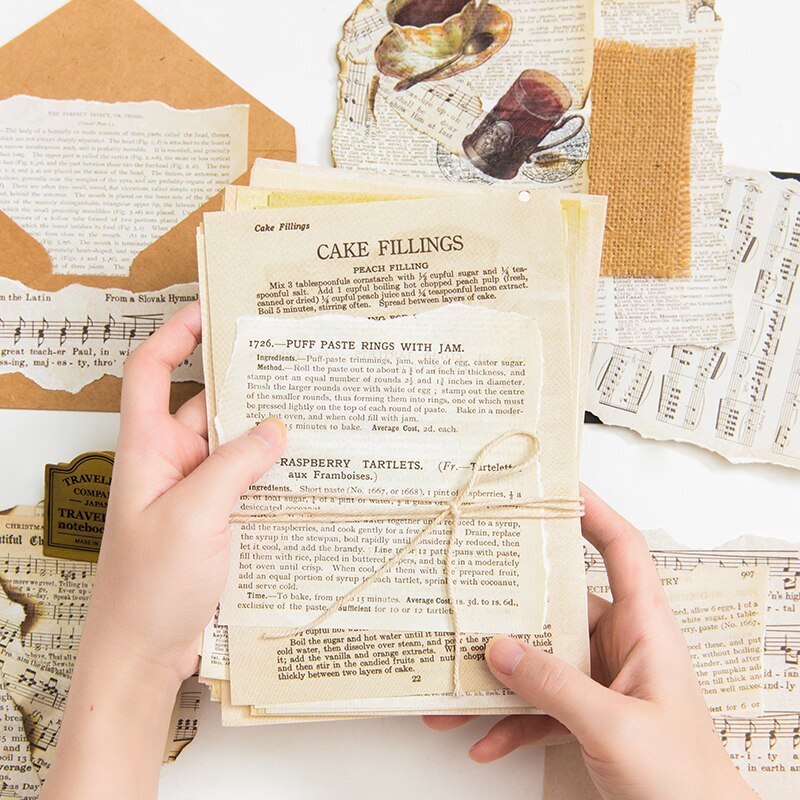 Old Book Pages Decorative Paper