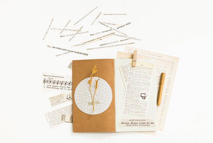 Old Book Pages Decorative Paper
