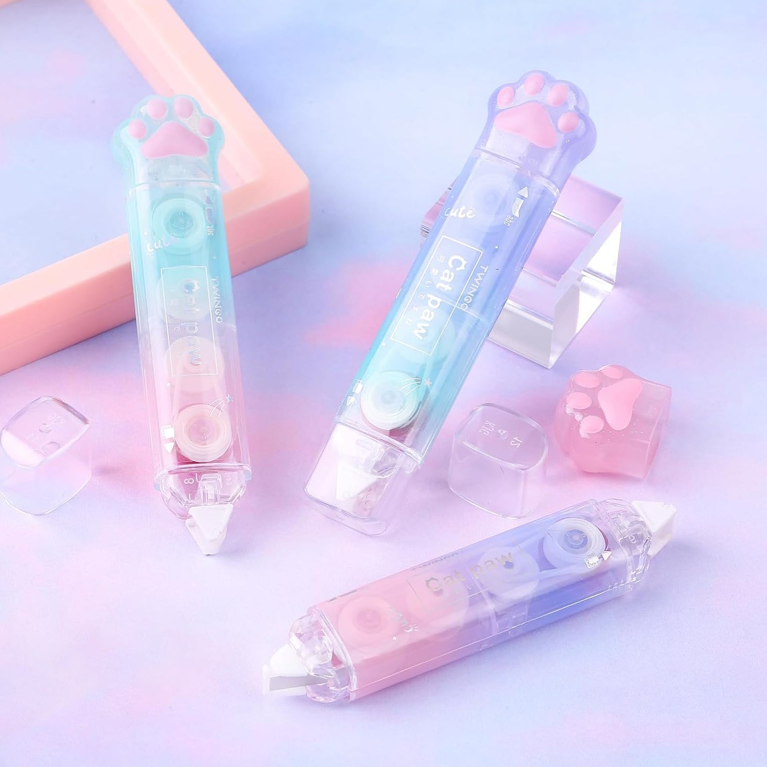 Ombre Cat Paw 2-Way Correction Tape & Glue Tape