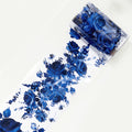 Cobalt Blue Wide Washi/PET Tape