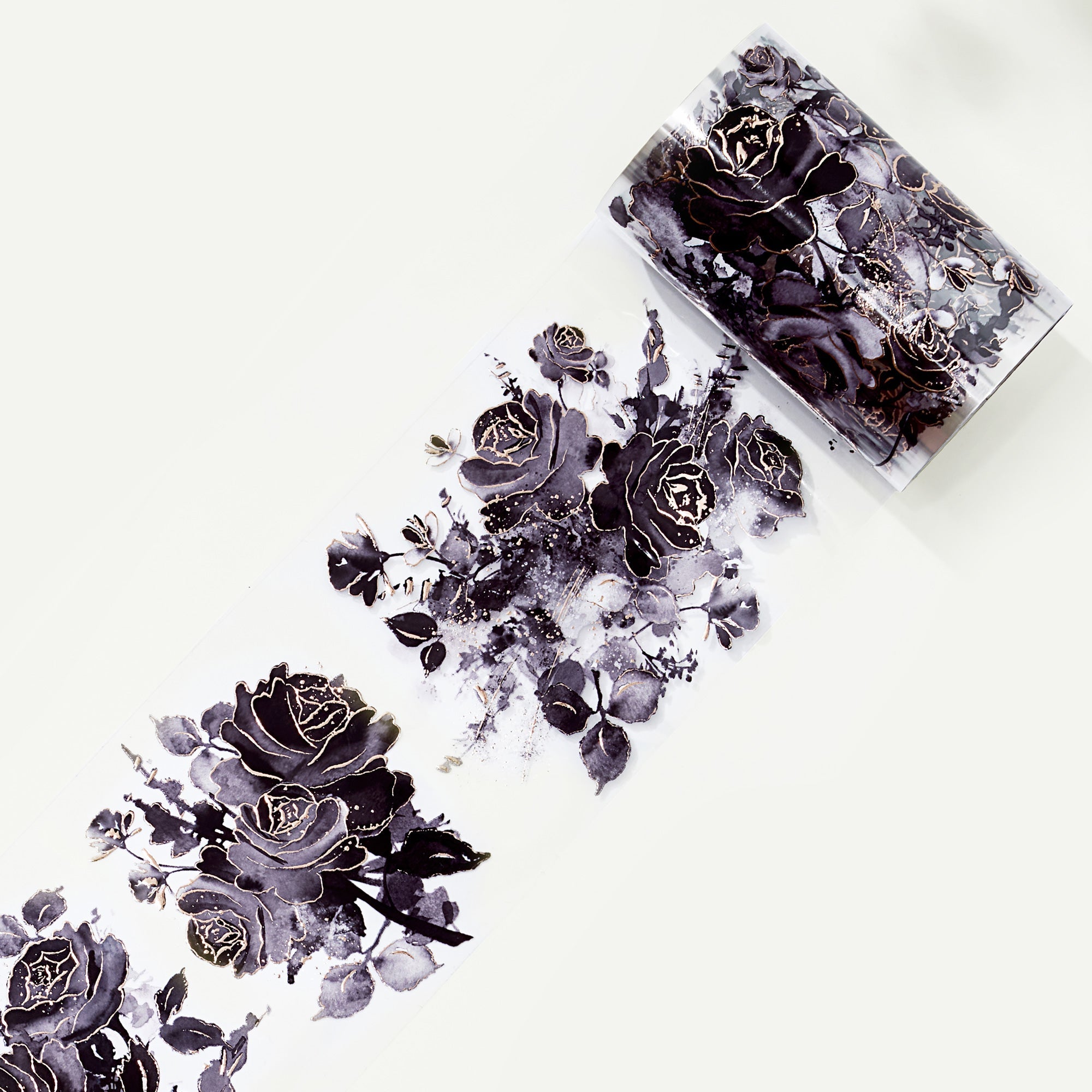 Rose Noir Wide Washi/PET Tape (GILDED)