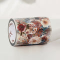 Dusty Blue & Cinnamon Wide Washi/PET Tape