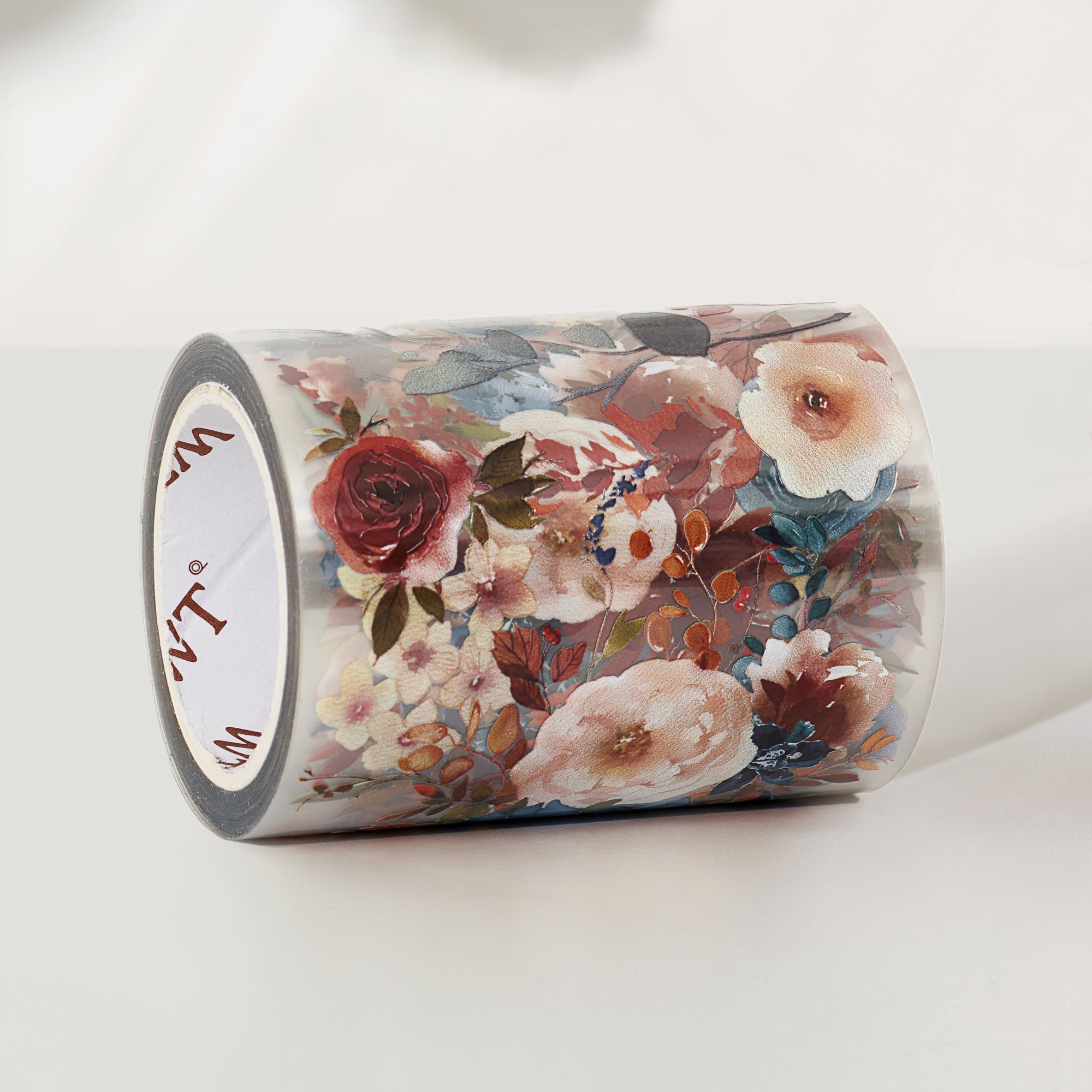 Dusty Blue & Cinnamon Wide Washi/PET Tape