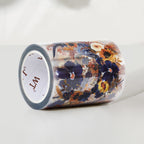 Sunflower & Navy Wide Washi/PET Tape