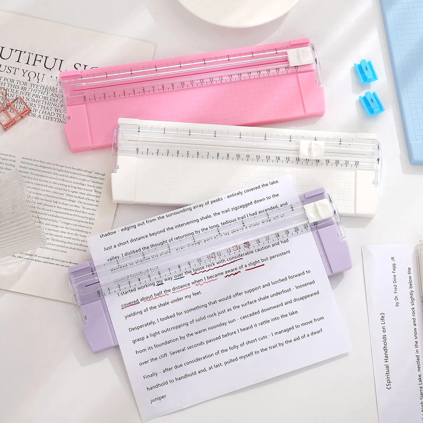 Bidirectional Manual Paper Cutter