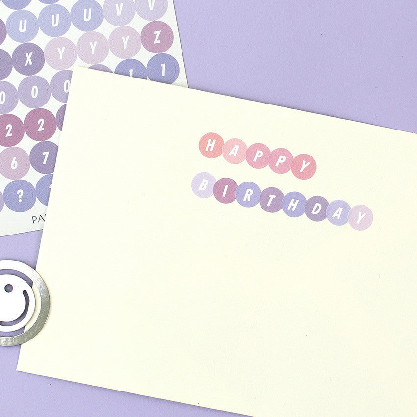 Paperian Color Palette Stickers - Letters