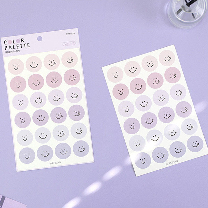 Paperian Color Palette Stickers - Smile