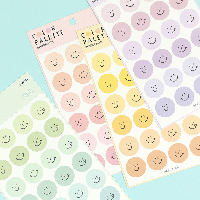 Paperian Color Palette Stickers - Smile