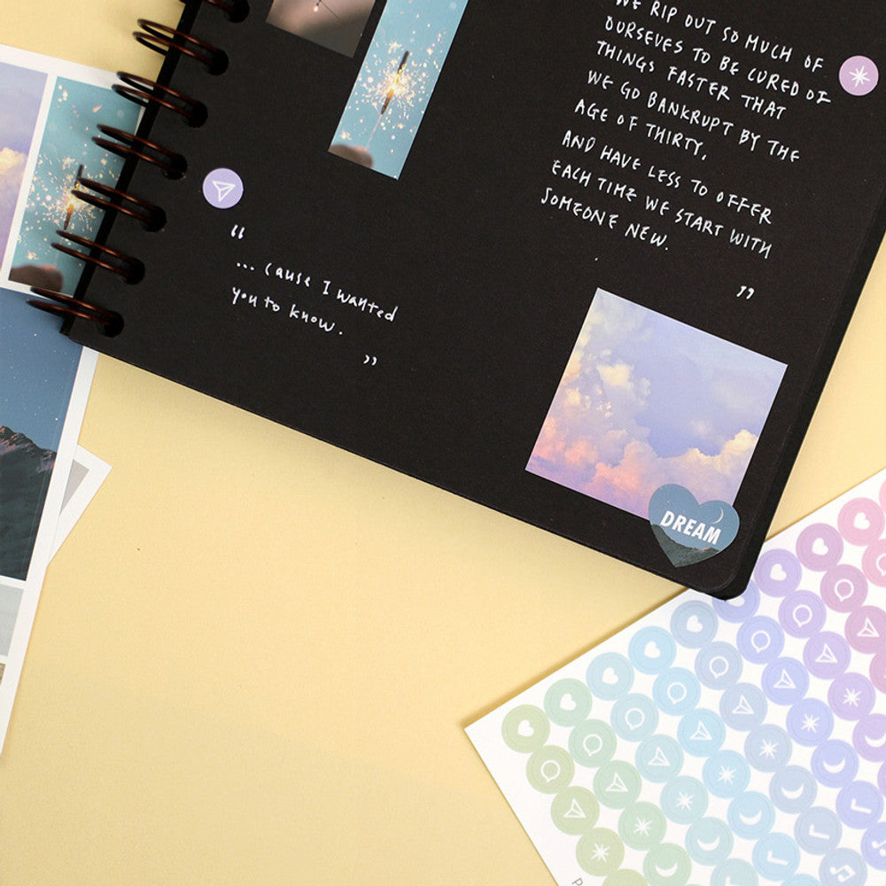 Paperian Diary Deco Removable Stickers - 8 Sheets
