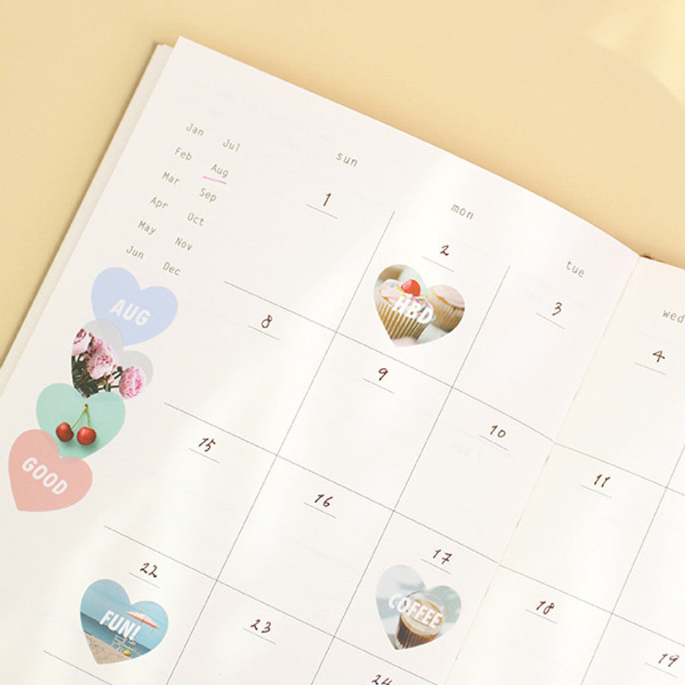 Paperian Diary Deco Removable Stickers - 8 Sheets