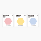 Paperian Large Hexagonal Sticky Notes