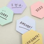 Paperian Large Hexagonal Sticky Notes