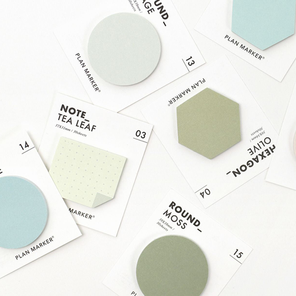 Paperian Large Hexagonal Sticky Notes