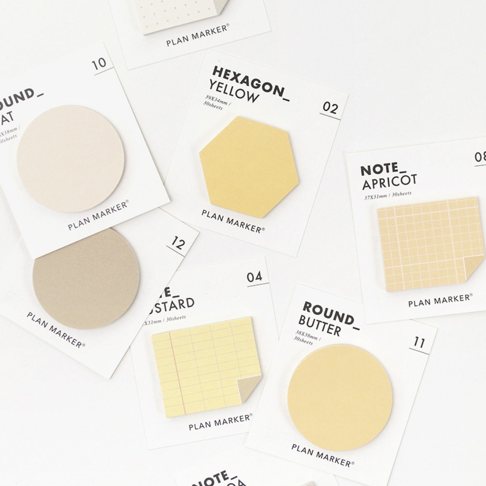 Paperian Large Hexagonal Sticky Notes