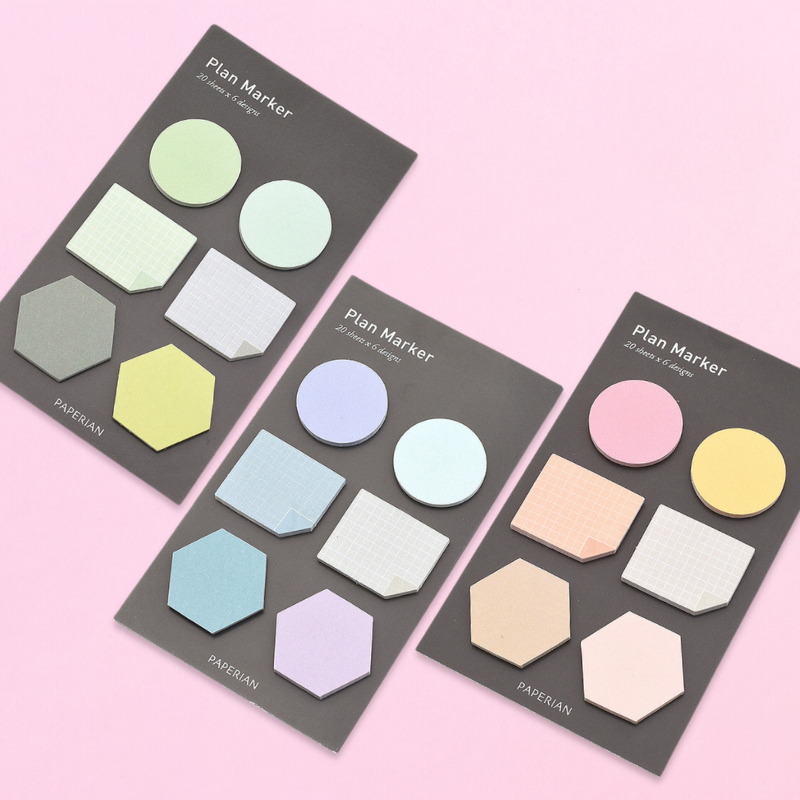 Paperian Monthly & Weekly Sticky Note Set