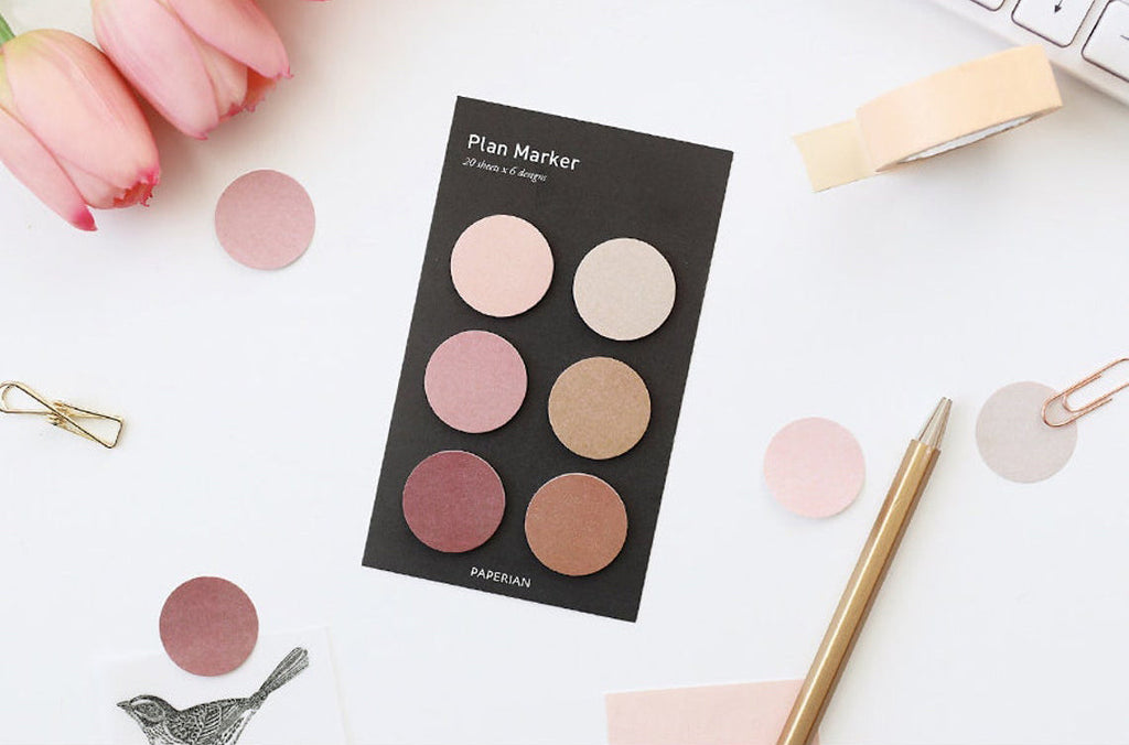 Paperian Round Plan Maker Sticky Notes