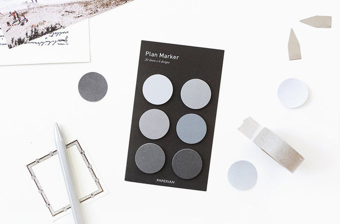Paperian Round Plan Maker Sticky Notes