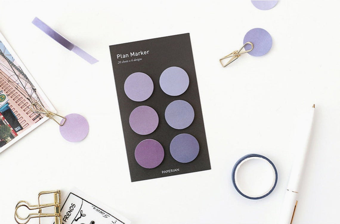 Paperian Round Plan Maker Sticky Notes