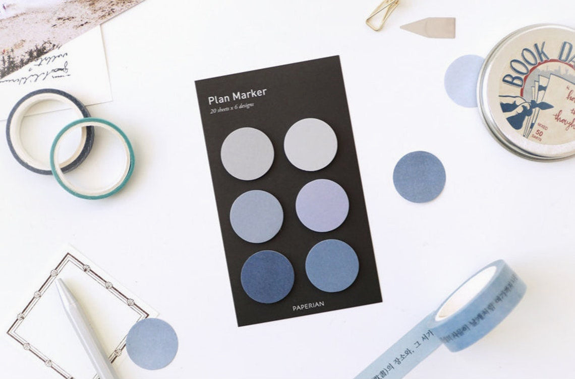 Paperian Round Plan Maker Sticky Notes