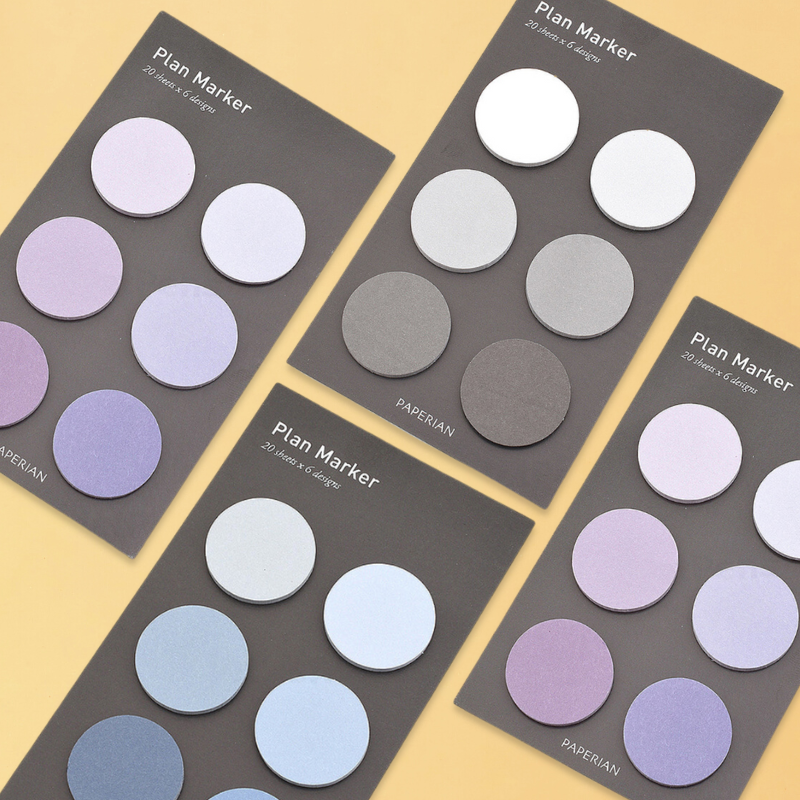 Paperian Round Plan Maker Sticky Notes