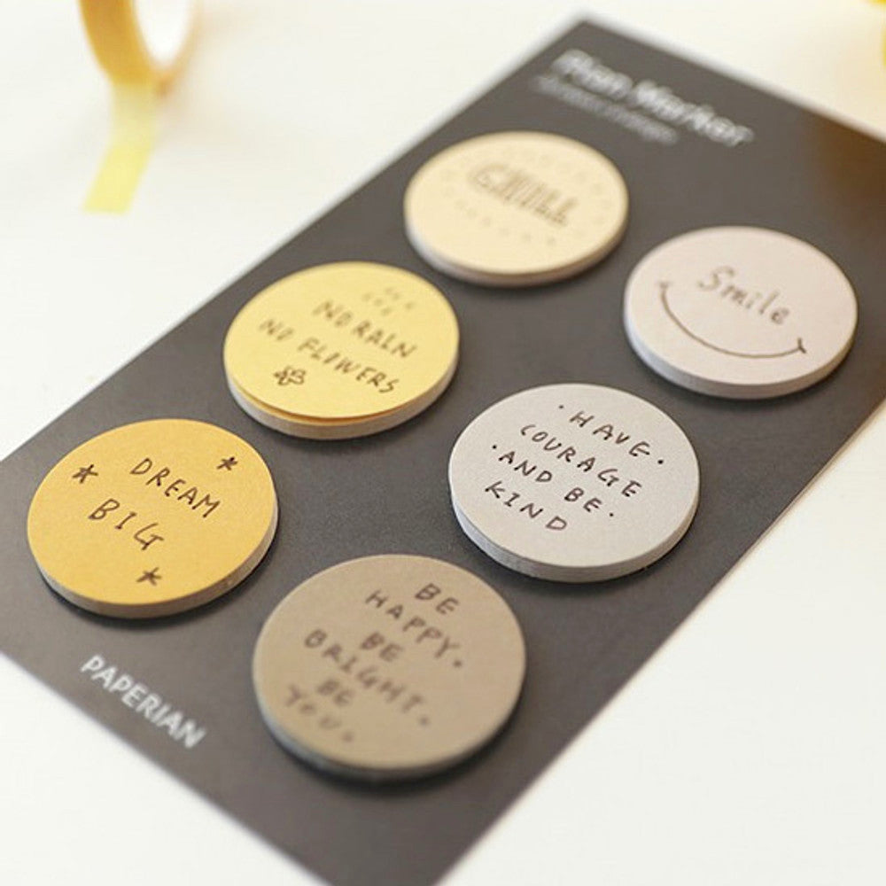 Paperian Round Plan Maker Sticky Notes