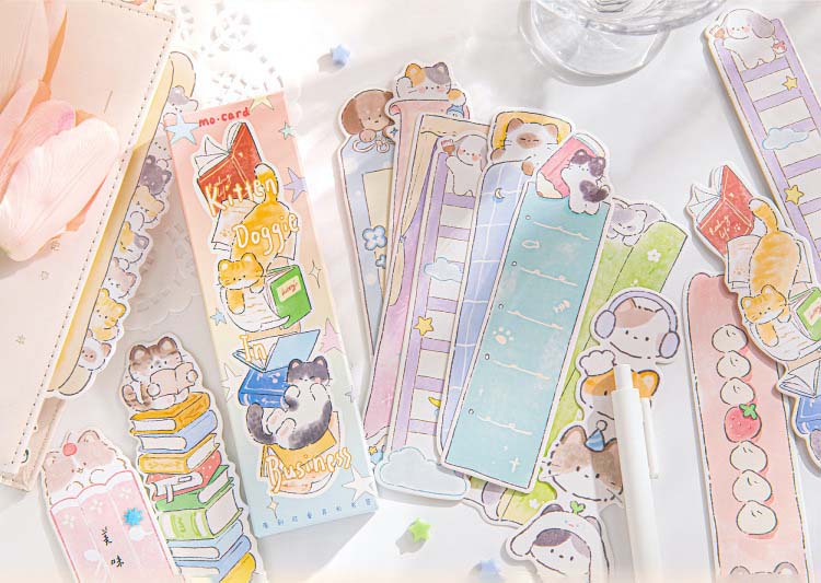 Paws & Pages Bookmarks - Set of 30