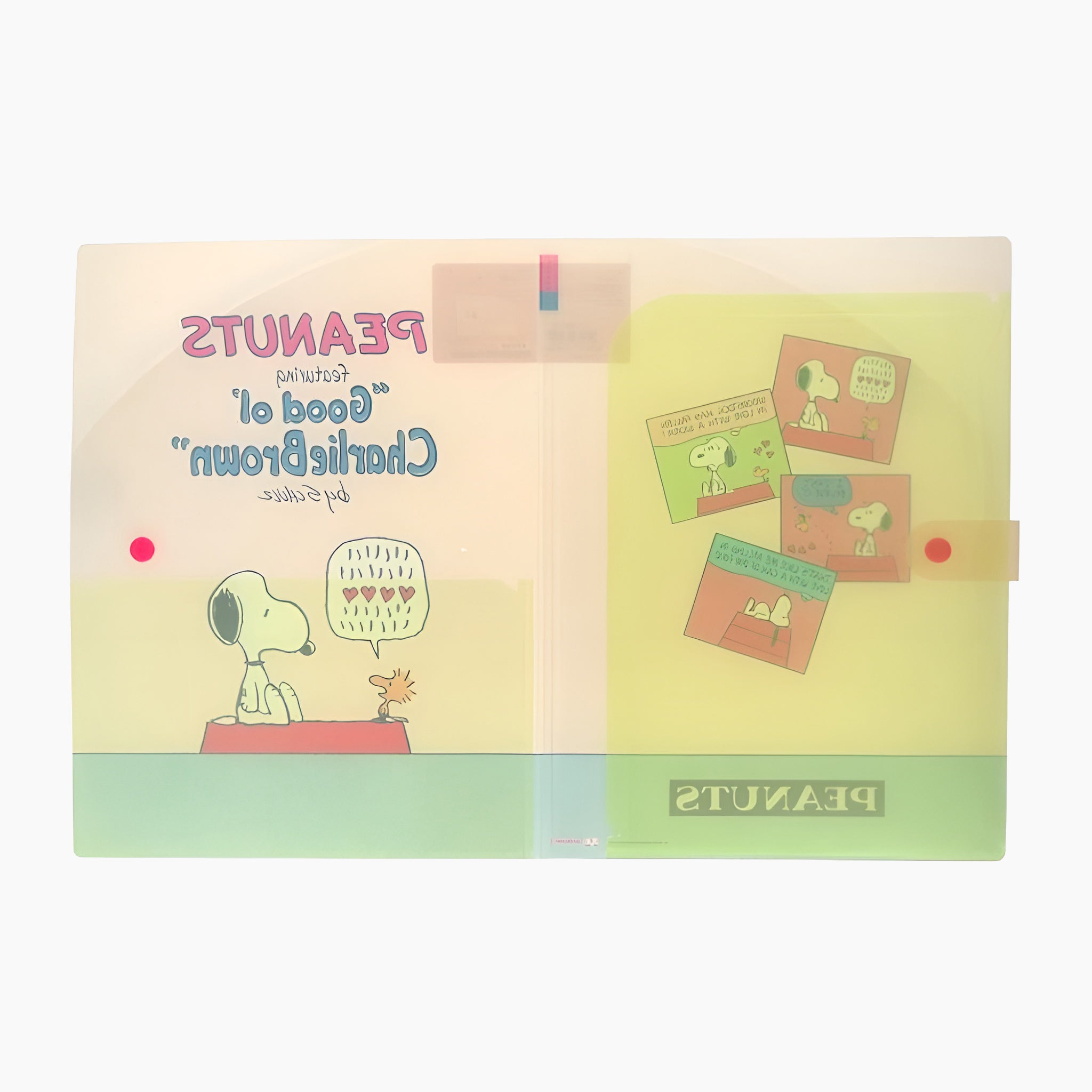 Peanuts Snoopy A4 Folder - Beige