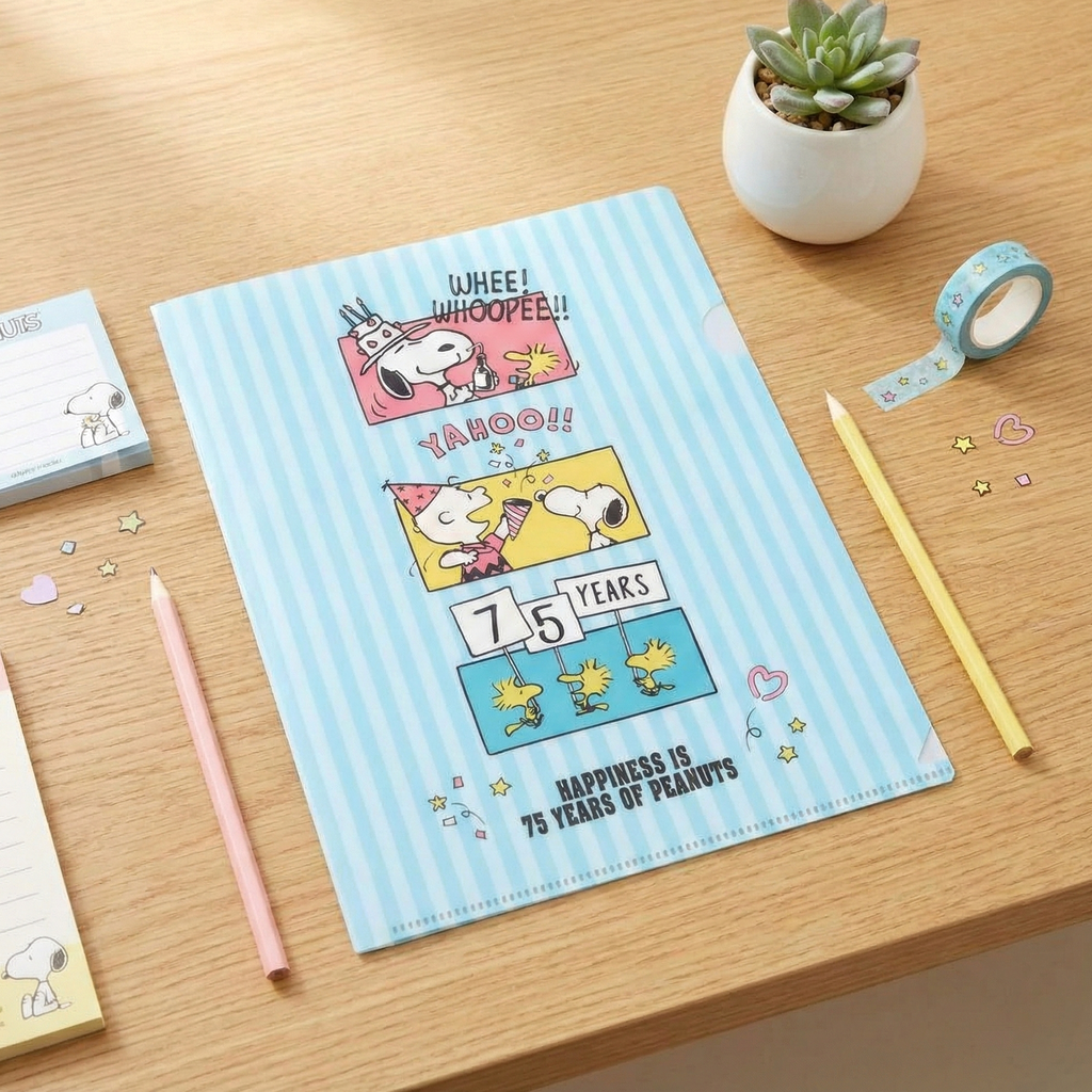 Peanuts Snoopy A5 Folder - Birthday Party - Limited 75th Anniversary Edition