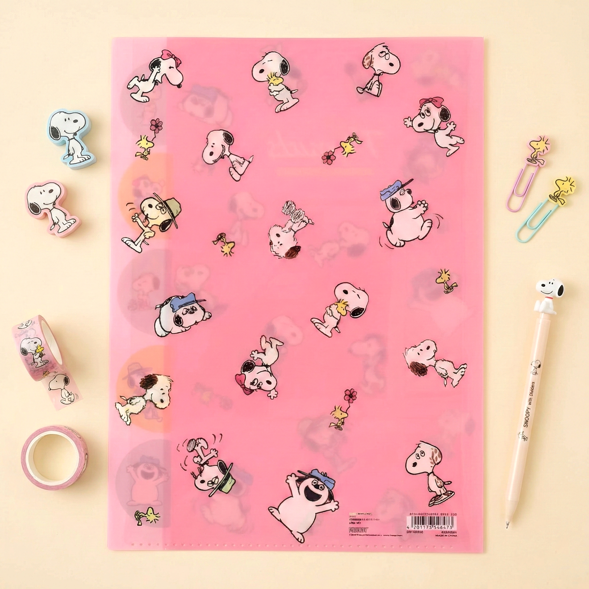 Peanuts Snoopy A4 Folder With Dividers - Playful Siblings