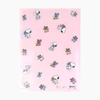 Peanuts Snoopy A4 Folder With Dividers - Snoopy & Cuddly Bears - Pink