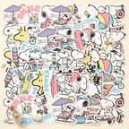 Peanuts Snoopy Beach Vibes Stickers - Limited Summer Edition