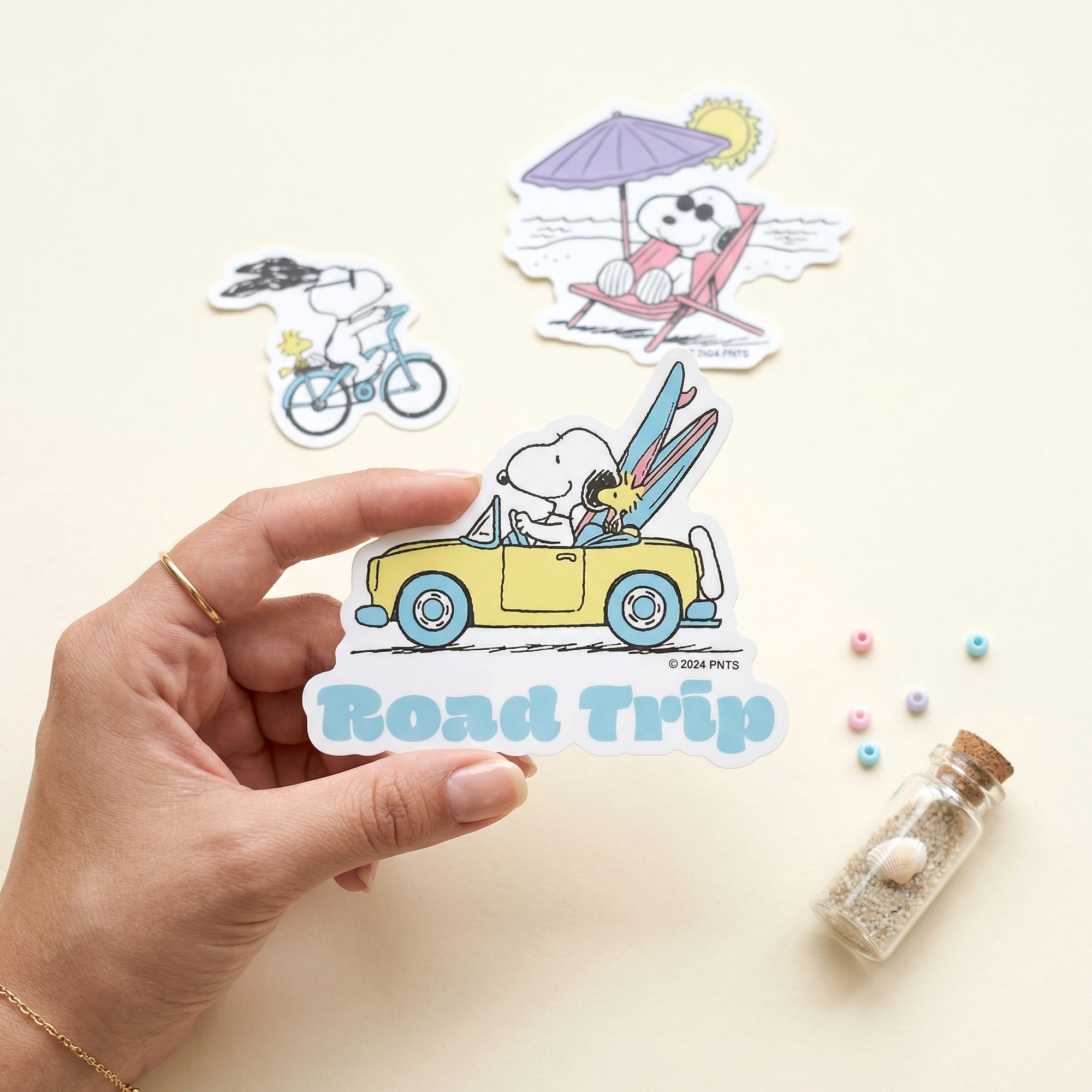 Peanuts Snoopy Beach Vibes Stickers - Limited Summer Edition