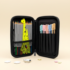 Peanuts Snoopy Hard Shell Pencil Case - Busy Day