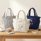 Peanuts Snoopy Corduroy Tote Bag - I Woke Up This Cute (4 Colors)