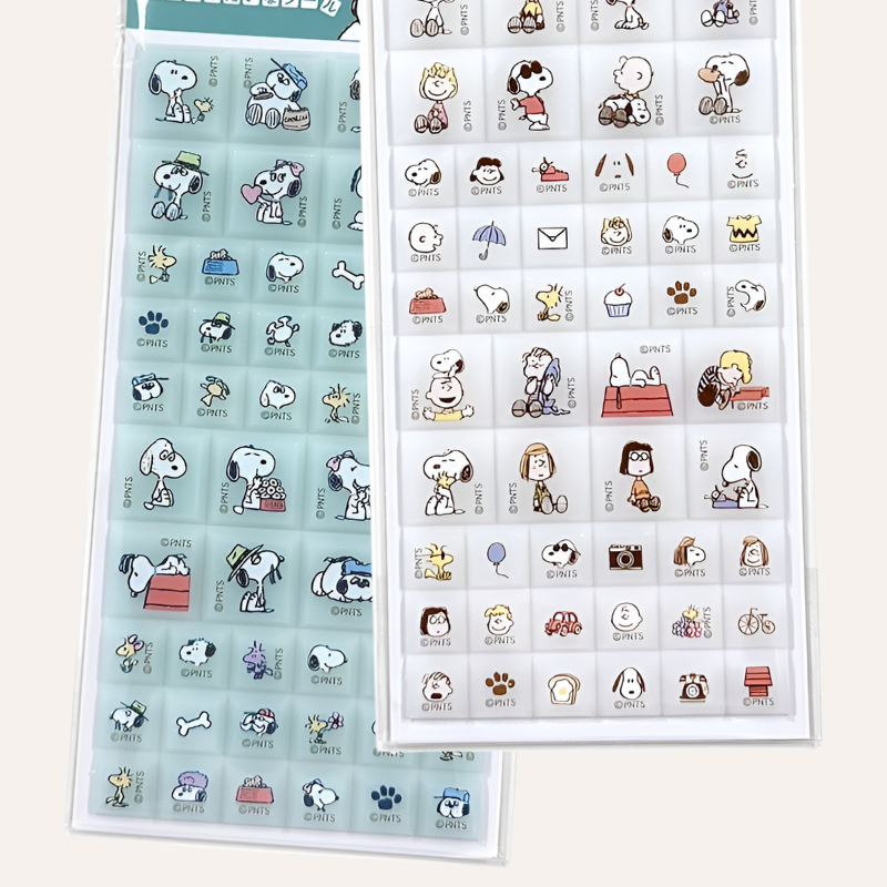 Peanuts Snoopy 3D Block Stickers - Limited Vintage Series