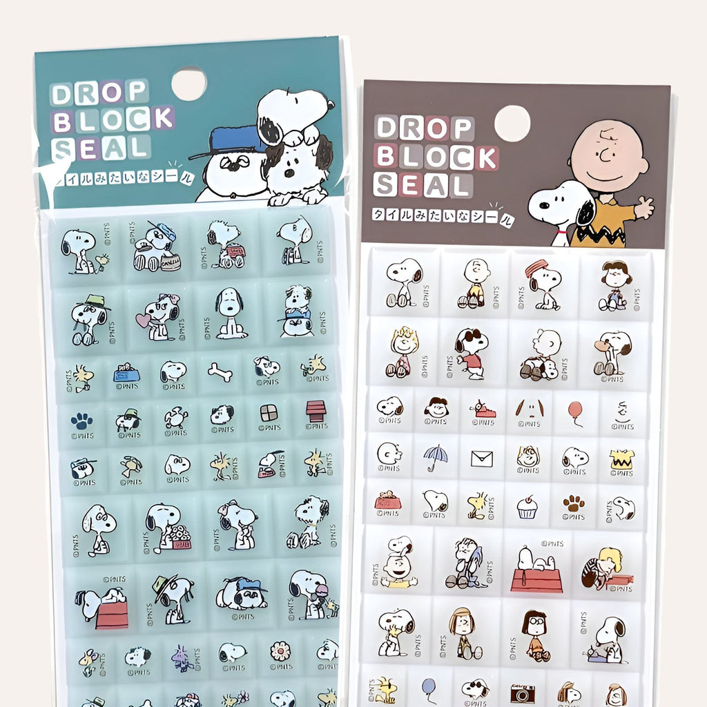 Peanuts Snoopy 3D Block Stickers - Limited Vintage Series