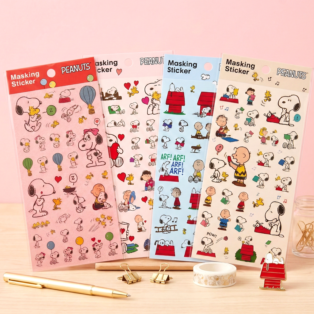 Peanuts Snoopy Masking Stickers