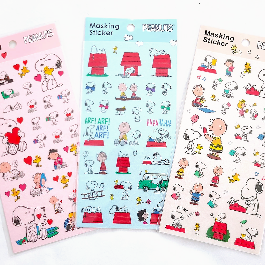 Peanuts Snoopy Masking Stickers