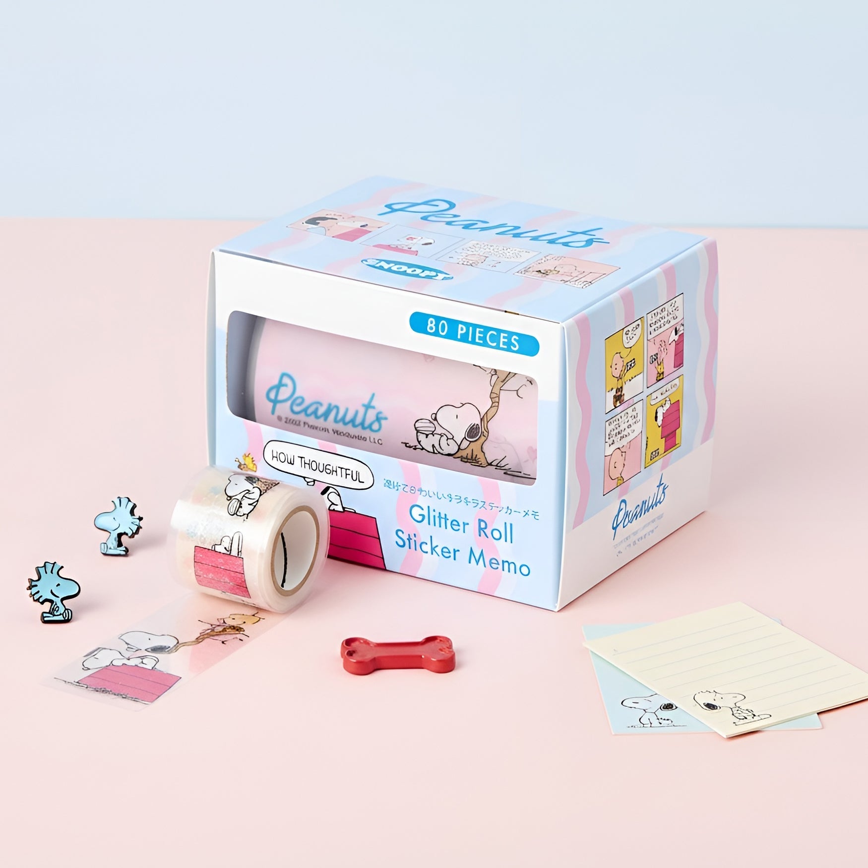 Peanuts Snoopy Petit Collection Masking Sticker Roll - Blue