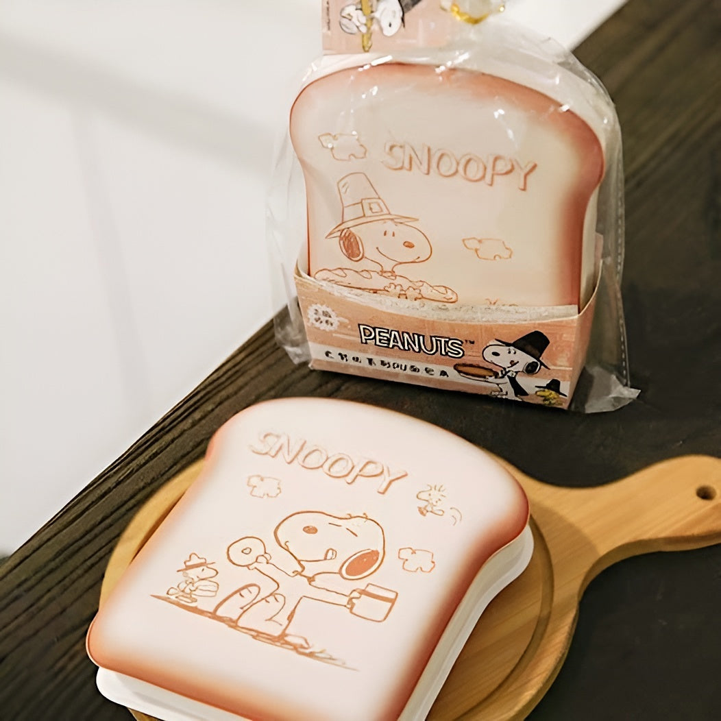 Peanuts Snoopy Puffy Toast Shaped Notebook