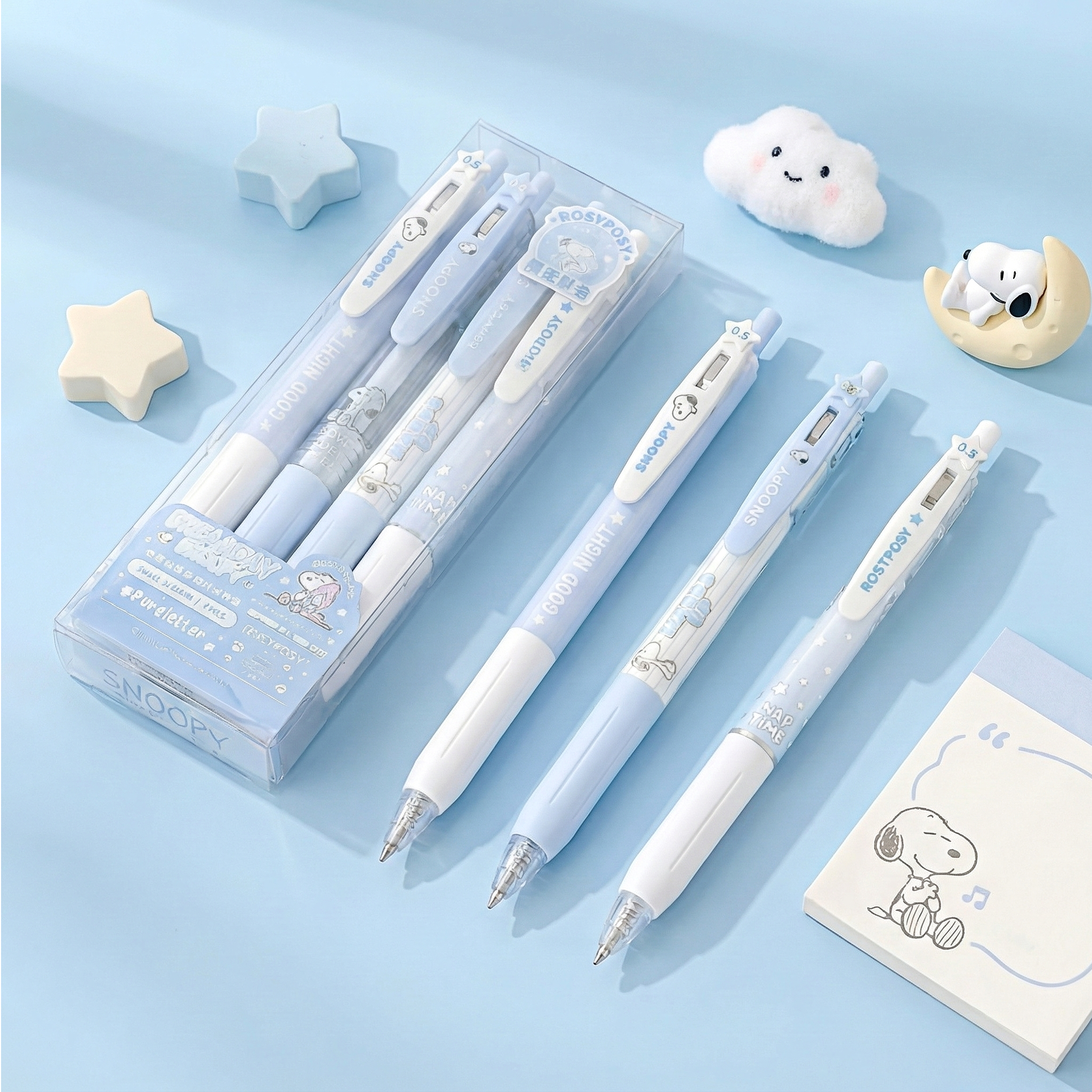 Peanuts Snoopy Sweet Dreams Gel Pen - Set of 4